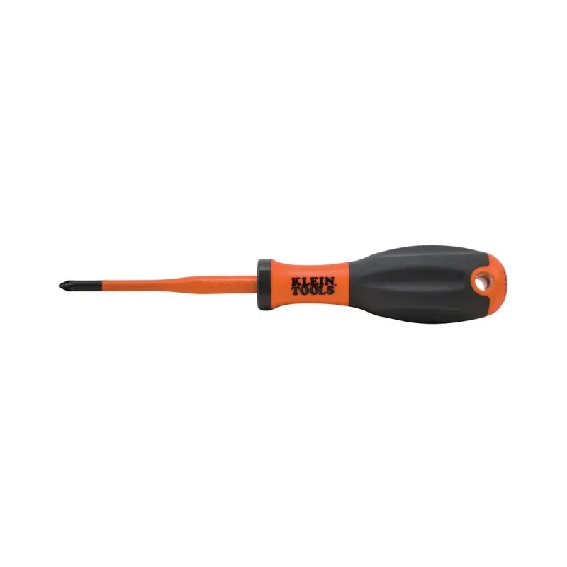 Klein Tools Insulated Screwdriver PZ1 Tip 80mm Blade VDE 1000V Approved 180mm Overall 32246INS