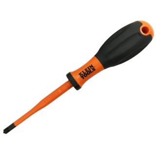Klein Tools Insulated Screwdriver with PZ2 Tip, VDE/1000V Approved, Hardened Steel Blade, 210mm Overall Length 32263INS