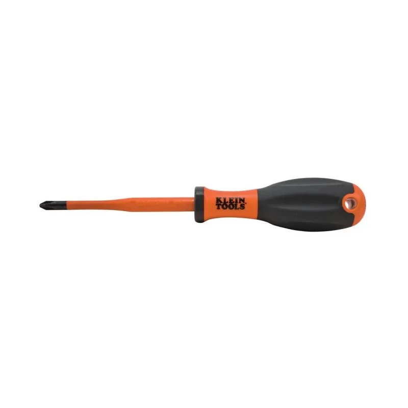 Klein Tools Insulated Screwdriver PH2 Tip 100 mm Blade VDE 1000V Approved 210mm Overall 32259INS