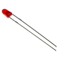 Kingbright Red LED 3 mm T-1 Through Hole Round 2.25 V Forward Voltage L-934HD