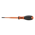 Klein Tools Insulated Screwdriver 100 mm Blade Ergonomic Grip VDE 1000V Approved 190mm Overall 32243INS