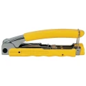Klein Tools Crimp Tool Compression Crimper for F, BNC, RCA Connectors VDV211