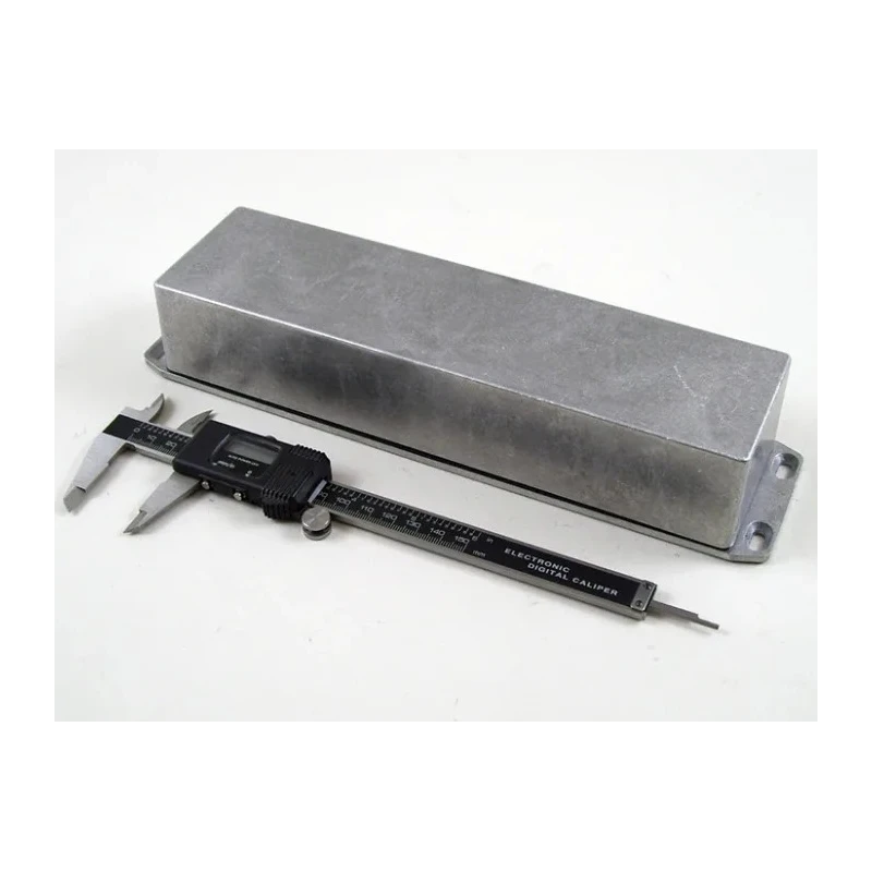 Hammond Flanged 1590 Series Black Die Cast Aluminium Enclosure IP65 50 mm x 283 mm x 70 mm 