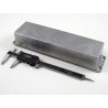 Hammond Flanged 1590 Series Black Die Cast Aluminium Enclosure IP65 50 mm x 283 mm x 70 mm