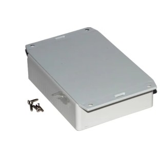 Hammond Flanged ABS General Purpose Enclosure Grey Lid IP54 Protection 30 mm x 122 mm x 94 mm 