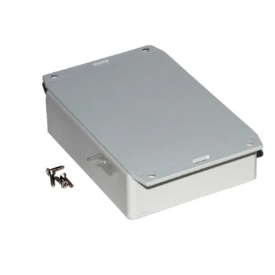 Hammond Flanged ABS General Purpose Enclosure Grey Lid IP54 Protection 30 mm x 122 mm x 94 mm 
