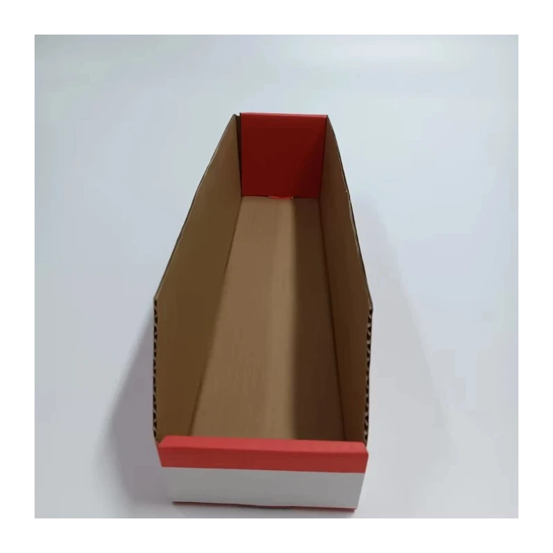 RS PRO Cardboard Storage Bin 400 mm x 100 mm x 100 mm Red 228-1217