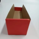 RS PRO Cardboard Storage Bin 400 mm x 100 mm x 100 mm Red 228-1217