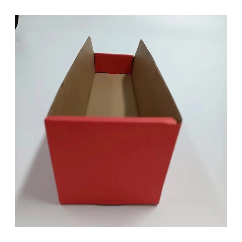 RS PRO Cardboard Storage Bin 400 mm x 100 mm x 100 mm Red 228-1217