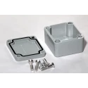 Hammond 1590 Series Die Cast Aluminium Enclosure Black Grey Natural Grey Lid IP65 31 mm x 51 mm x 46 mm 1590Z060GY