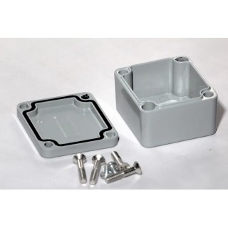 Hammond 1590 Series Die Cast Aluminium Enclosure Black Grey Natural Grey Lid IP65 31 mm x 51 mm x 46 mm 1590Z060GY