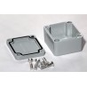 Hammond 1590 Series Die Cast Aluminium Enclosure Black Grey Natural Grey Lid IP65 31 mm x 51 mm x 46 mm 1590Z060GY