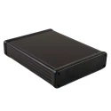 Hammond Black Aluminium Instrument Case 31 mm Height x 220 mm Length x 125 mm Width 1455P2201BK