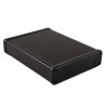 Hammond Black Aluminium Instrument Case 31 mm Height x 220 mm Length x 125 mm Width 1455P2201BK
