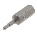 RS PRO Hex Screwdriver Bit Chrome Vanadium Steel 2 mm Hex Drive, 0.25 mm Tip, 25 mm Overall Length 618-954
