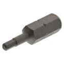 RS PRO Hex Screwdriver Bit Chrome Vanadium Steel 2.5 mm Size 0.25 mm Drive 25 mm Length 618-960
