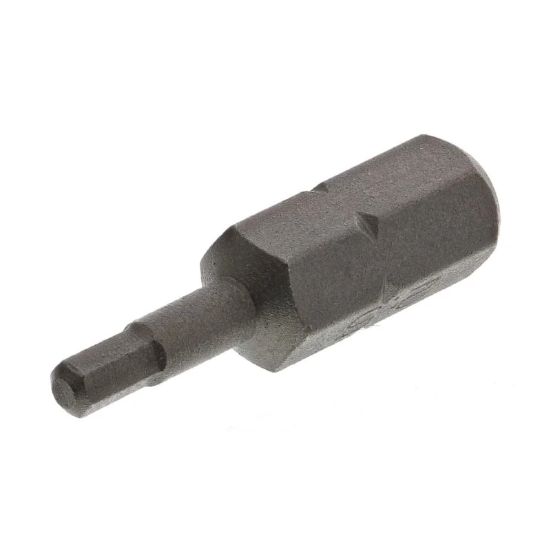 RS PRO Hex Screwdriver Bit Chrome Vanadium Steel 2.5 mm Size 0.25 mm Drive 25 mm Length 618-960