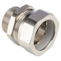 Kopex Cable Conduit Fitting Type C, Nickel Plated Brass, Metallic Finish, 32 mm Nominal Size, M32 Thread, IP66 SCBCM0606-RS