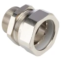 Kopex Cable Conduit Fitting Type C, Nickel Plated Brass, Metallic Finish, 32 mm Nominal Size, M32 Thread, IP66 SCBCM0606-RS