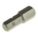 RS PRO Hex Screwdriver Bit Chrome Vanadium Steel 8 mm Size, 0.25 mm Hex Drive, 25 mm Length 619-014