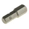 RS PRO Hex Screwdriver Bit Chrome Vanadium Steel 8 mm Size, 0.25 mm Hex Drive, 25 mm Length 619-014
