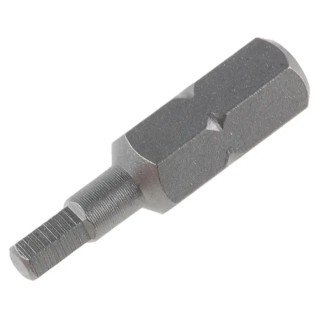 RS PRO Hex Screwdriver Bit, 0.25 mm Drive Size, 3 mm Head Size, Hex Drive, 25 mm Overall Length, Chrome Vanadium 618-976
