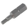 RS PRO Hex Screwdriver Bit, 0.25 mm Drive Size, 3 mm Head Size, Hex Drive, 25 mm Overall Length, Chrome Vanadium 618-976