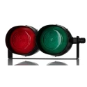 RS PRO Traffic Light LED Beacon Red Green, 2 Lights, 30V Base 228-8638