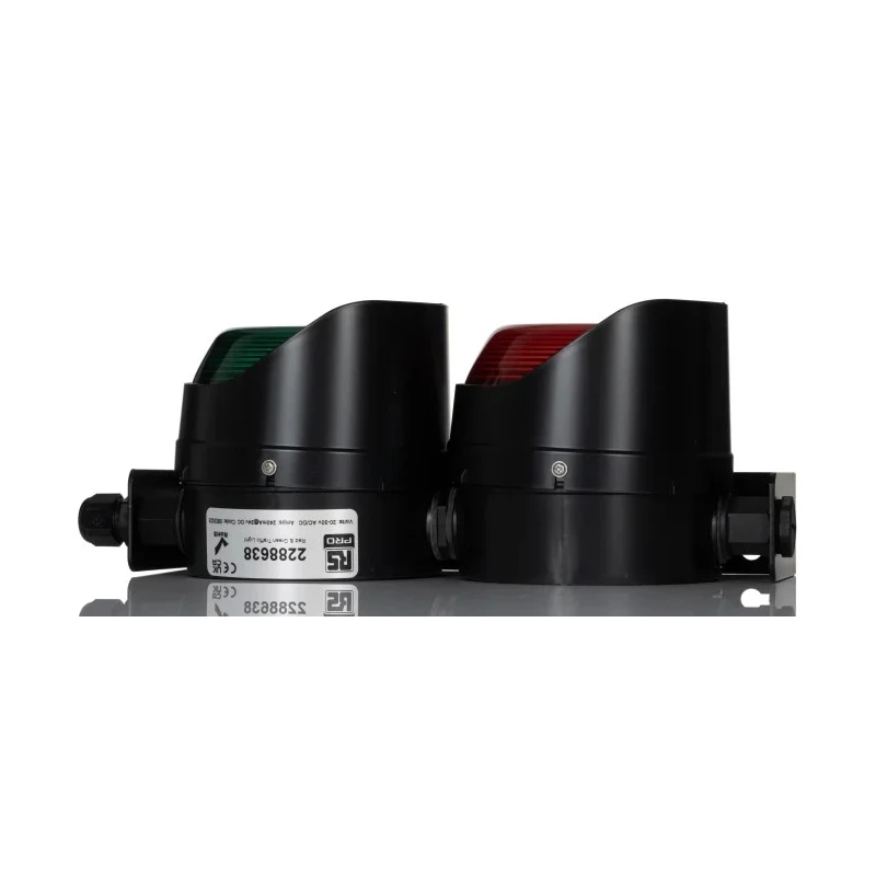 RS PRO Traffic Light LED Beacon Red Green, 2 Lights, 30V Base 228-8638