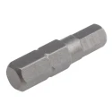 RS PRO Chrome Vanadium Steel Hex Screwdriver Bit 0.25 mm Drive Size, 5 mm Head Size, 25 mm Overall Length Model 618-998