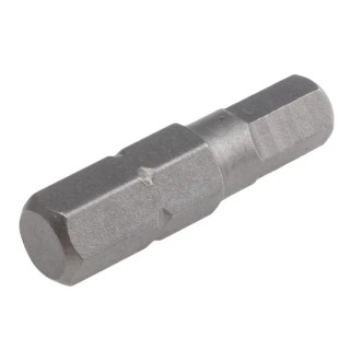 RS PRO Chrome Vanadium Steel Hex Screwdriver Bit 0.25 mm Drive Size, 5 mm Head Size, 25 mm Overall Length Model 618-998