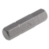 RS PRO Hex Screwdriver Bit 0.25 mm Drive Size, 6 mm Head Size, Chrome Vanadium Steel, 25 mm Overall Length 619-008