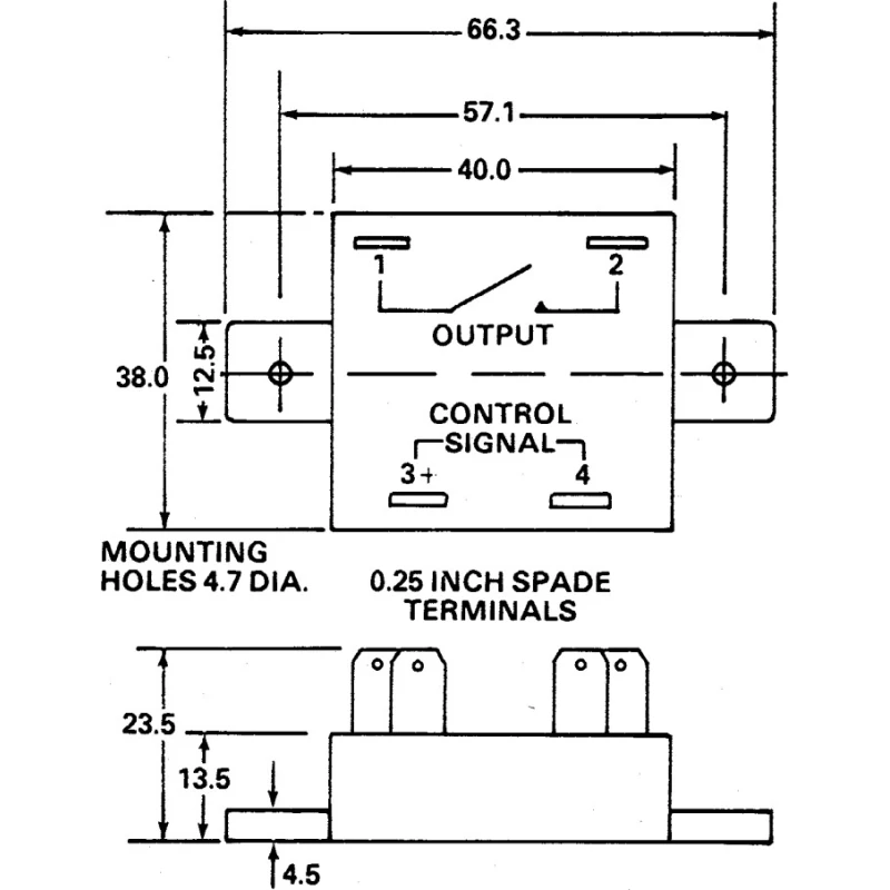 Crydom Solid State Relay Panel Mount 18A Load 280V Load 15V DC Control EZ240D18S