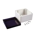 Hammond 1554 Series Light Grey Polycarbonate General Purpose Enclosure IP68, 80 mm x 119.4 mm x 119.4 mm 