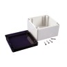 Hammond 1554 Series Light Grey Polycarbonate General Purpose Enclosure IP68, 80 mm x 119.4 mm x 119.4 mm