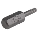 RS PRO Screwdriver Bit, 6.35 mm Hex Drive, T10 Tip, 25 mm Overall Length, Chrome Molybdenum Steel 619-711