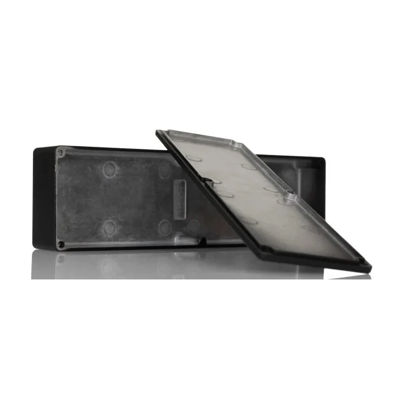 Hammond Die Cast Aluminium Enclosure IP54 Black Lid 35 mm x 254 mm x 70 mm 
