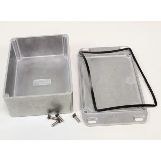 Hammond Flanged Die Cast Aluminium Enclosure IP65 82 mm x 110 mm x 44 mm 1590WSFL