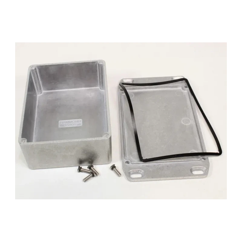 Hammond Flanged Die Cast Aluminium Enclosure IP65 82 mm x 110 mm x 44 mm 1590WSFL