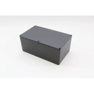 Hammond 1590 Series Die Cast Aluminium Enclosure Black with Natural Lid, IP54, 85 mm x 200 mm x 120 mm 1590EEBK