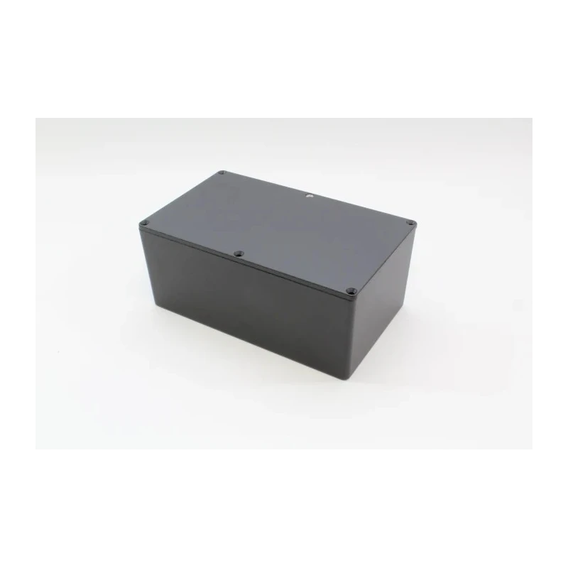 Hammond 1590 Series Die Cast Aluminium Enclosure Black with Natural Lid, IP54, 85 mm x 200 mm x 120 mm 1590EEBK