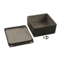Hammond Flanged Black Die Cast Aluminium Enclosure IP65 82 mm x 110 mm x 44 mm 1590WSFLBK