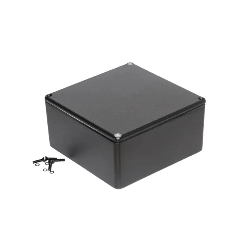 Hammond 1590 Series Black Lid Die Cast Aluminium Enclosure IP65 59 mm x 120 mm x 120 mm 