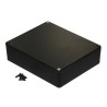 Hammond Die Cast Aluminium Enclosure Black Lid IP54, 39 mm x 145 mm x 121 mm MPN