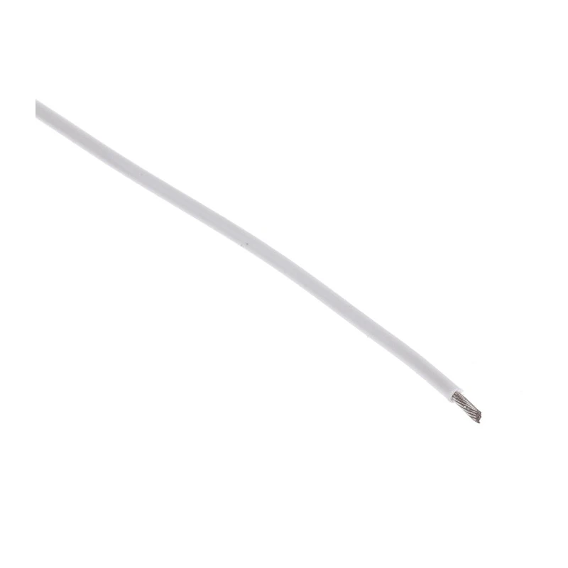 TE Connectivity SPEC 44 Series White Harsh Environment Wire 19 x 34 AWG Polyalkene 100 m 44A0111-22-9
