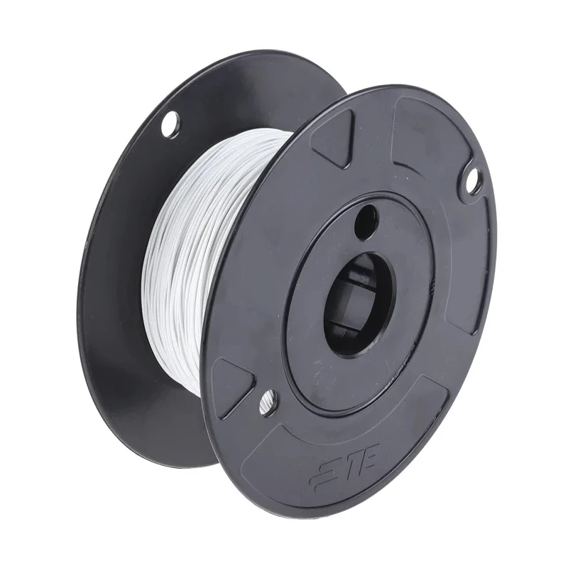 TE Connectivity SPEC 44 Series White Harsh Environment Wire 19 x 34 AWG Polyalkene 100 m 44A0111-22-9