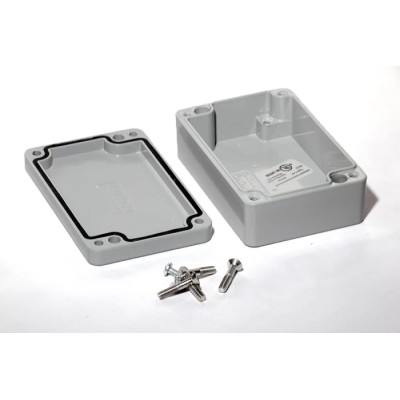 Hammond 1590Z Series Die Cast Aluminium Alloy Enclosure IP68 IK08 26 mm x 98 mm x 64 mm 1590Z062GY