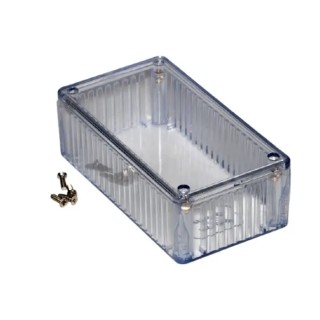 Hammond 1591T Series Infrared Red, Ice Blue, Clear Transparent Lid Polycarbonate Enclosure IP54 40 mm x 120 mm x 65 1591CTCL