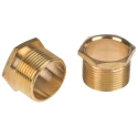 RS PRO Galvanised Brass Male Bush Cable Conduit Fitting 25 mm Nominal Size M25 619-985