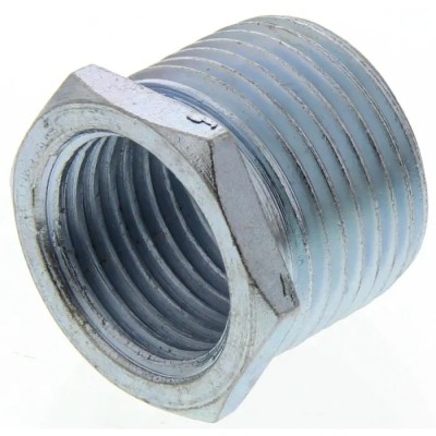 RS PRO Enamelled Steel Conduit Fitting, 20 mm Nominal Size, M20 Thread, Grey 619-979